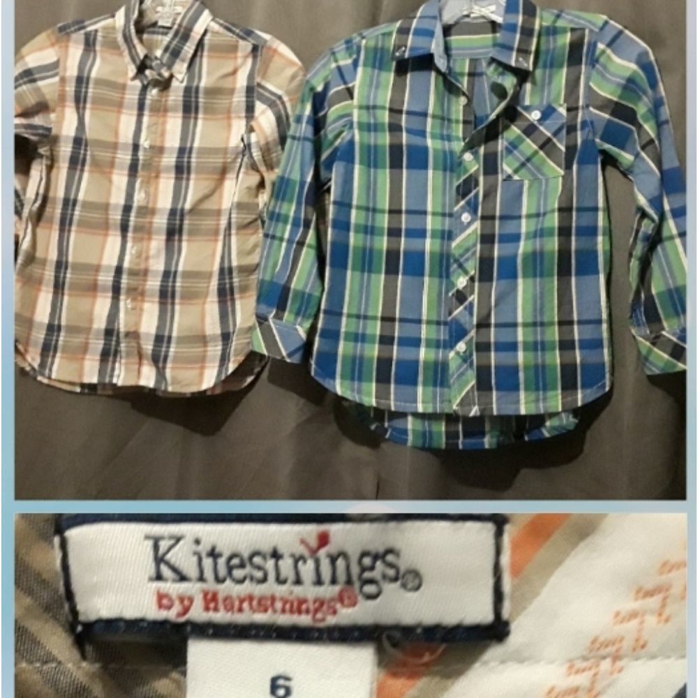 Bundle Plaid button down shirts by Hartstrings